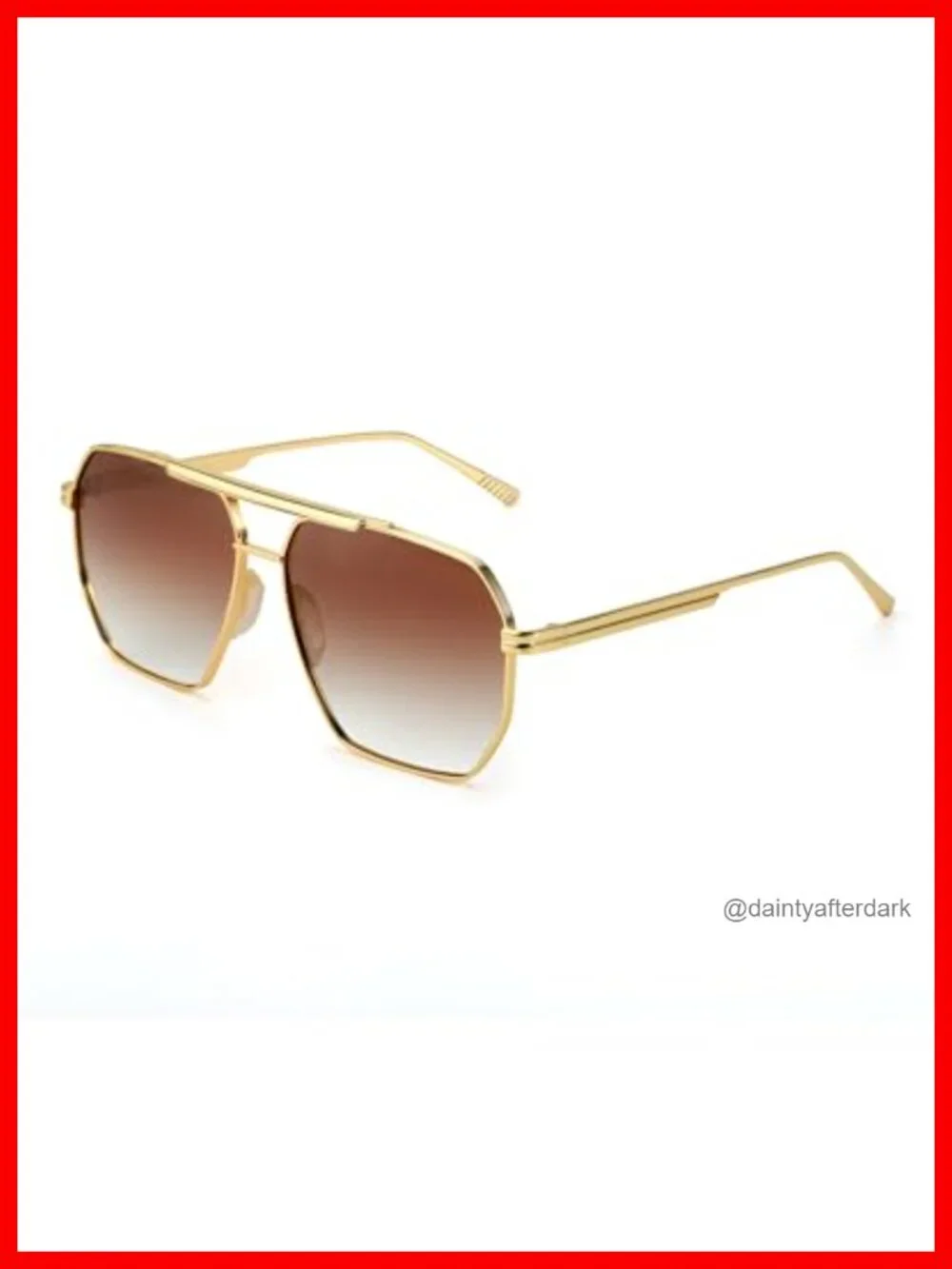 Tangle Free Aviator Sunglasses Square Polarized UV400 Fashion Trendy Sun Glasses